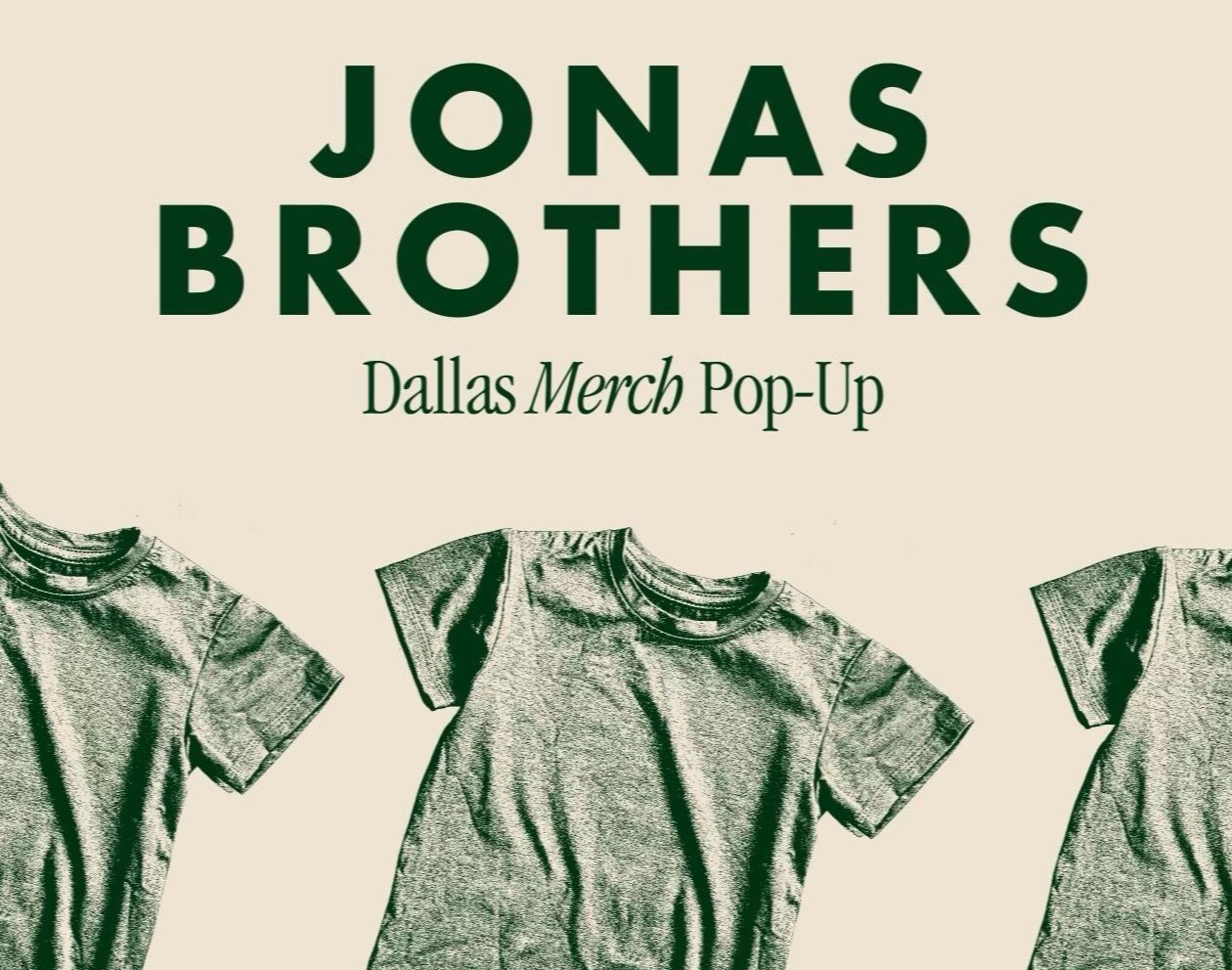 Centre Bishop Arts to Host Exclusive Jonas Brothers Merch Pop-Up Event